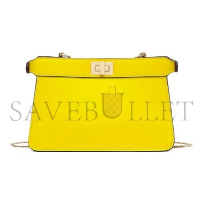 FENDI NAPPA SMALL PEEKABOO I SEE U EAST WEST CHAIN SATCHEL LIMONE 8BN322ADYDF1D4I (21*14*10cm)